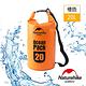 Naturehike  500D戶外超輕量防水袋 收納袋 漂流袋20L 橙色 product thumbnail 3