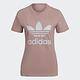 Adidas Trefoil Tee HJ9603 女 短袖 上衣 T恤 運動 休閒 柔軟 國際尺寸 粉紅 product thumbnail 3