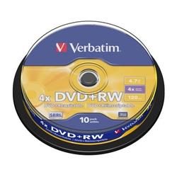 威寶 Verbatim  4X DVD+RW 4.7GB 10片