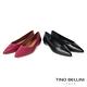 【TINO BELLINI 貝里尼】巴西進口尖頭素面平底鞋FWBT036-1(黑色) product thumbnail 5
