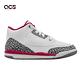 Nike 童鞋 Air Jordan 3 Retro PS 中童 小朋友 3代 親子鞋 喬丹 白 紅 爆裂紋 429487-126 product thumbnail 6