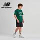 [New Balance]親膚植絨學院風文字短袖上衣_男性_綠色_AMT33551NWG product thumbnail 6