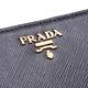 PRADA SAFFIANO 金字母LOGO皮革拉鍊機能長夾(黑) product thumbnail 4