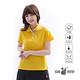 【遊遍天下】女款格紋領抗UV吸濕排汗機能POLO衫GS1016黃色 product thumbnail 6
