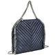 Stella McCartney Falabella  亮蔥衍縫小款手提/斜背鍊帶包(深藍色) product thumbnail 3