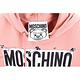 MOSCHINO 別針泰迪熊印花粉色連帽運動衫 product thumbnail 4