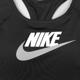 Nike 運動內衣 Swoosh Bra 健身 重訓 女款 中度支撐 Dri-FIT 工字型 寬肩帶 黑 白 DM0580-010 product thumbnail 9