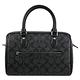 COACH Rowan Satchel Bag 經典C LOGO印花兩用波士頓包(黑灰) product thumbnail 5