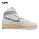 Nike 休閒鞋 Air Force 1 High 07 PRM 男女鞋 白 灰 仿舊中底 Fontanka DV4245-101 product thumbnail 3