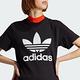 adidas 上衣 女款 短袖上衣 運動 三葉草 國際碼 黑 IK4035 product thumbnail 5