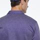 【Lynx Golf】男款歐洲進口布料純棉絲光襯衫式胸袋款長袖POLO衫-藍紫色 product thumbnail 9