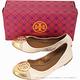 TORY BURCH Minnie 銅金盾牌牛皮拼色平底娃娃鞋(米色) product thumbnail 5