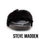 STEVE MADDEN-SOFTEY-BLACK 毛絨一字拖-黑色 product thumbnail 4