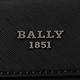 BALLY  紅白槓條防刮皮革直式斜背包(黑) product thumbnail 7