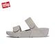 【FitFlop】LULU ADJUSTABLE SHIMMERLUX SLIDES經典亮粉可調整式雙帶涼鞋-女(銀色) product thumbnail 3