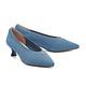 高跟鞋 MELROSE 美樂斯 甜美氣質小蝴蝶結飛織布尖頭高跟鞋－藍 product thumbnail 2