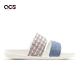 Nike 拖鞋 Wmns Offcourt DUO Slide 女鞋 白 藍 單寧 牛仔 小香風 二字帶 FJ7742-121 product thumbnail 4