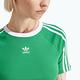 adidas 短袖 3-Stripes Baby Tee 女款 綠 白 修身 短版 三條紋 短T 愛迪達 IP0666 product thumbnail 6