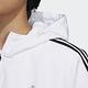 Adidas Long WV JKT HG1848 女 連帽 外套 長版 運動 訓練 休閒 亞洲版 拉鍊口袋 白黑 product thumbnail 6