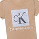 Calvin Klein 經典印刷亮片文字短袖T恤(女)-卡其色 product thumbnail 4
