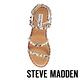 STEVE MADDEN-TRAVEL個性鉚釘繫帶平底涼鞋-蛇皮白 product thumbnail 4