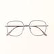 ALEGANT潮流經典輕盈透光銀金屬方框UV400濾藍光眼鏡 product thumbnail 4