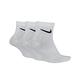 Nike 襪子 薄款 Lightweight Ankle 男女款 白 三雙入 短襪 SX7677-100 product thumbnail 2