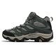 Merrell 戶外鞋 Moab 3 Mid GTX 女鞋 墨綠 黑 黃金大底 防水 登山 機能 真皮 中筒 ML036304 product thumbnail 2