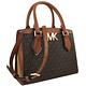 MICHAEL KORS Mott LOGO PVC手提/斜背兩用包(巧克力色) product thumbnail 2