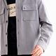 Arnold Palmer -男裝-雙貼袋休閒襯衫式外套-低調灰 product thumbnail 4