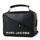 MARC JACOBS 專櫃款 THE BOX23荔枝紋手提/斜背二用包-白字黑/中 product thumbnail 2