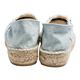 CHIARA FERRAGNI 經典SLIPPERS系列刺繡眨眼造型帆布厚底鉛筆鞋(水藍) product thumbnail 3