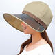 【Sunlead】透明馬尾寬緣。涼感透氣抗UV小顏效果防潑水防曬遮陽帽 (摩卡色) product thumbnail 3