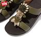 FitFlop FINO FLORAL CLUSTER SLIDES 立體花飾涼鞋-女(橄欖綠) product thumbnail 5