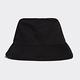 Adidas 漁夫帽 Logo Cotton Bucket 黑 復古 休閒 三線 愛迪達 帽子 H36810 product thumbnail 3