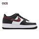 Nike 休閒鞋 Air Force 1 GS 大童 女鞋 黑 紅 AF1 皮革 經典 FZ4351-001 product thumbnail 3