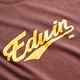 EDWIN 網路獨家 復古可樂字形短袖T恤-中性-深咖啡 product thumbnail 4