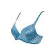 黛安芬-Premium閃耀純粹系列3D空氣棉緹花無痕透氣 B-C罩杯內衣 優雅藍 product thumbnail 4