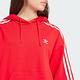 adidas 上衣 女款 長袖上衣 帽T 運動 三葉草 亞規 FLORAL HOODIE 紅 IS2428 product thumbnail 5