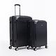 AIRWALK- 都市行旅二件組特光立體拉絲金屬護角輕質拉鍊24+28吋行李箱- 極光黑 product thumbnail 2