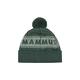 【Mammut 長毛象】Peaks Beanie 保暖針織LOGO毛球羊毛帽 深玉石綠/玉石綠 #1191-01100 product thumbnail 3