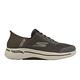 Skechers 休閒鞋 Go Walk Arch Fit Slip-Ins 瞬穿科技 男鞋 墨綠 棕綠色 健走 支撐 舒適 216258TPE product thumbnail 6