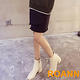 不規則下擺毛呢短裙 (共二色)-ROANN product thumbnail 3