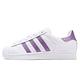 adidas 休閒鞋 Superstar 低筒 運動 女鞋 愛迪達 經典款 貝殼頭 球鞋 穿搭 白 紫 EE9152 product thumbnail 2