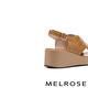 涼鞋 MELROSE 美樂斯 夏日輕旅 質感編織交錯造型牛皮厚底涼鞋－棕 product thumbnail 4