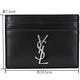 YSL Saint Laurent MONOGRAM 銀字小牛皮卡片夾(黑色) product thumbnail 5