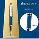 WATERMAN 權威系列 時尚銀蓋法藍桿 鋼筆 product thumbnail 3