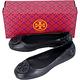 TORY BURCH Minnie Travel 琺瑯盾牌飾折疊平底鞋(黑夜藍) product thumbnail 5