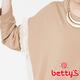 betty’s貝蒂思　蕾絲拼接寬版T-shirt(淺咖啡) product thumbnail 7