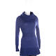 PULLAROUND 深藍色拼接織紋高領針織羊毛上衣(100%WOOL) product thumbnail 3